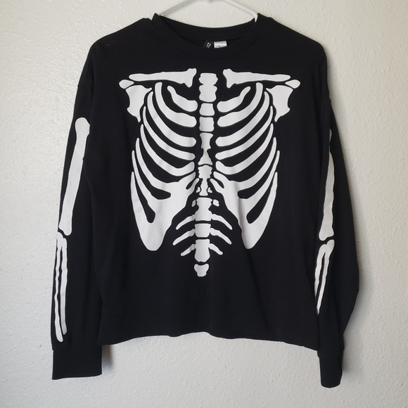 Divided Sweaters - ☀️BOGO☀️ Black Skeleton Long Sleeve Sweater